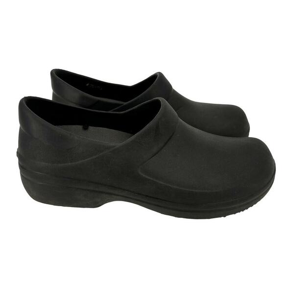 Crocs Clog Shoes Womens Size 10 Black Dual Comfort Professional Slip Resistant - Picture 1 of 12